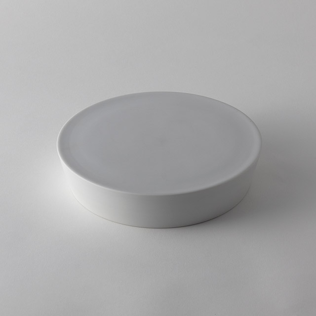 森岡希世子 磁土厚台 ホワイト 210