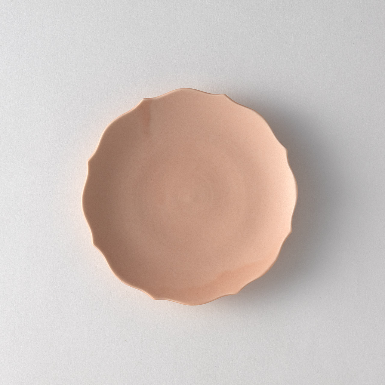 丸谷牧子　蓮花5寸皿　ピンク