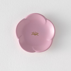 小梅 豆豆皿　合成漆器　もも