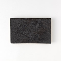 琉彩ブラック長皿16cm