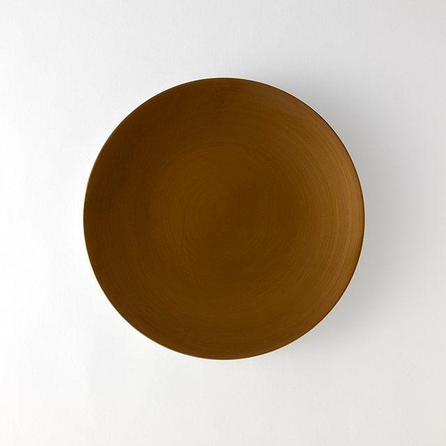 アリタポーセリンラボ　丸皿30cm　ゴールド