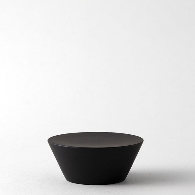 sfgm ウッド台皿12cm マットブラック