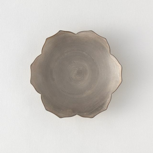 KIWAKOTO 銀彩皿14cm YURI