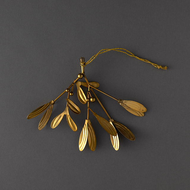 ヤドリギのオーナメント アンティークブラス20cm