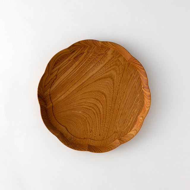 KITO　輪花盆　ケヤキ　24cm