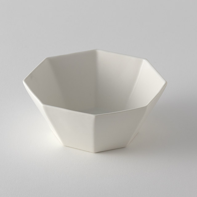 スエトシヒロ 白磁オクタボウル