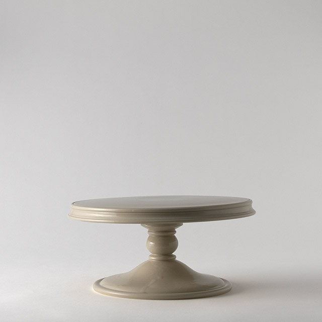 藤原はな ケーキスタンド艶あり 25cmアイボリー