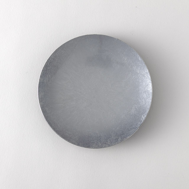 銀箔丸盛皿 18cm
