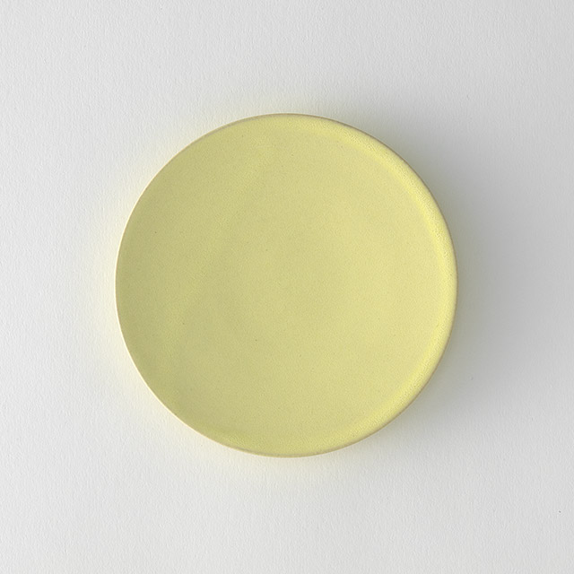 TAKUNOBU 12cmプレート チタン結晶釉 黄