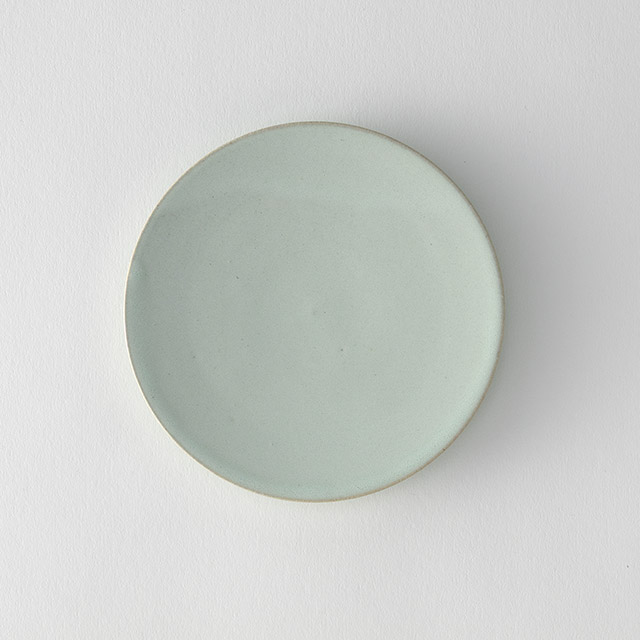 TAKUNOBU 12cmプレート チタン結晶釉 薄緑