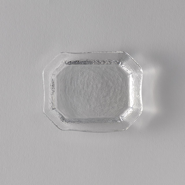 小林裕之・希　ガラス豆皿横長八角 