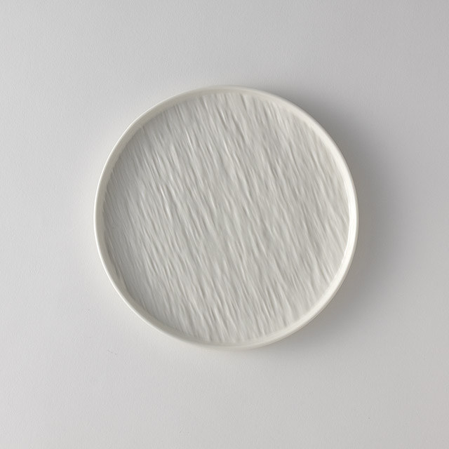 TG　ホワイトリップルプレート　21cm