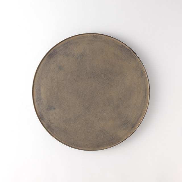 富井貴志 白漆丸盤 33cm