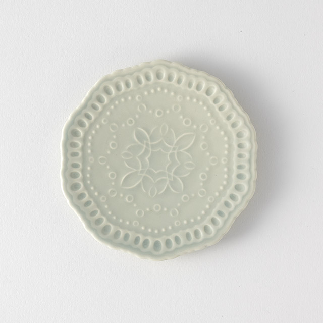 エタンセル プレート17cm ブルーグレー