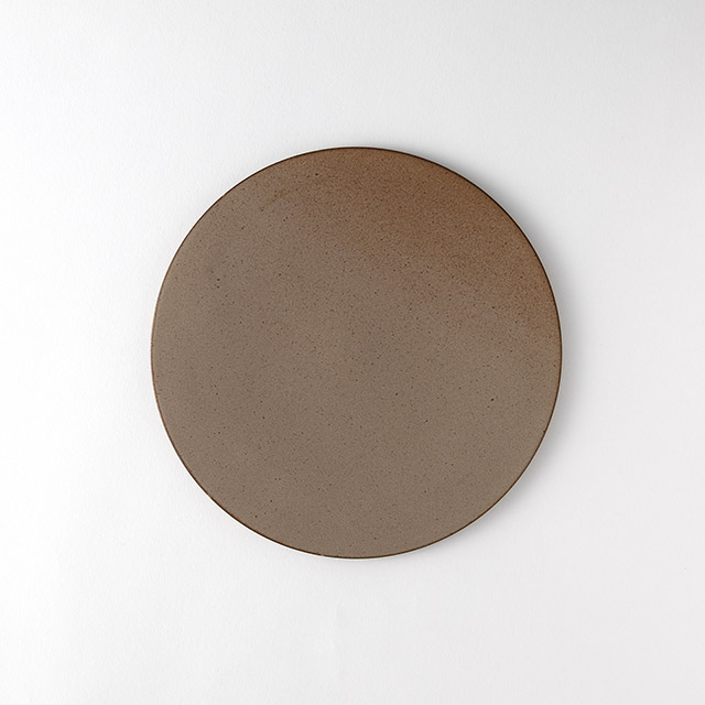 ムーン フラットプレート24cm おぼろブラウン