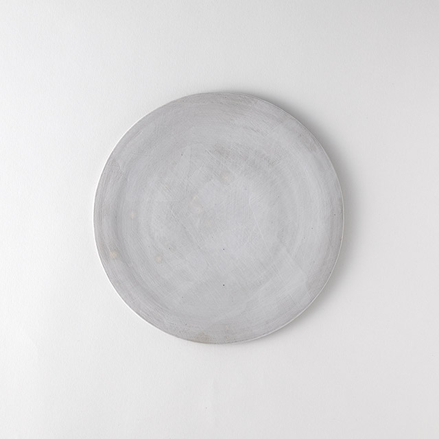 児玉修治　フラットプレート　ホワイト　23cm