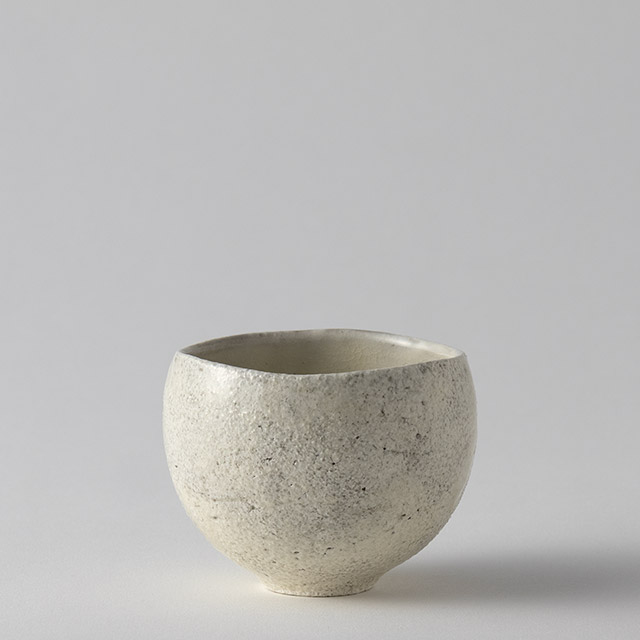 大橋睦　灰釉丸カップ