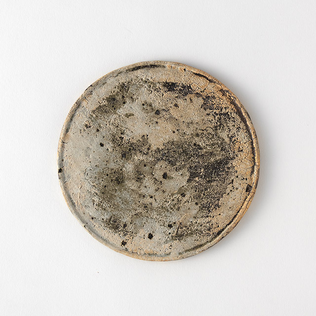 境知子 焼締荒土プレート16cm