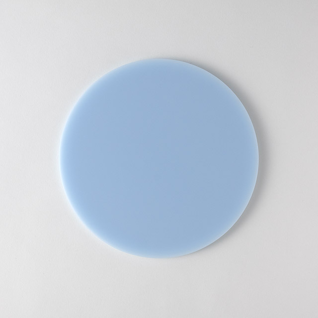 人工大理石ラウンド皿　パステルブルー　24cm