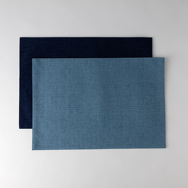 ランチョンマット リバーシブル 四季彩 紺