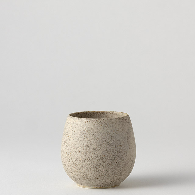 SANDY　ベージュマット　玉子型湯呑