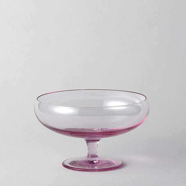 デザートグラス　Oh　ピンク平