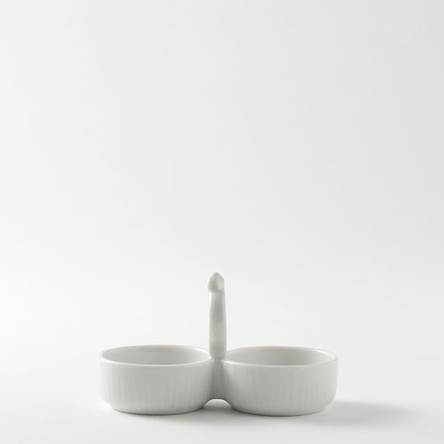 白　ツイン　薬味入れ