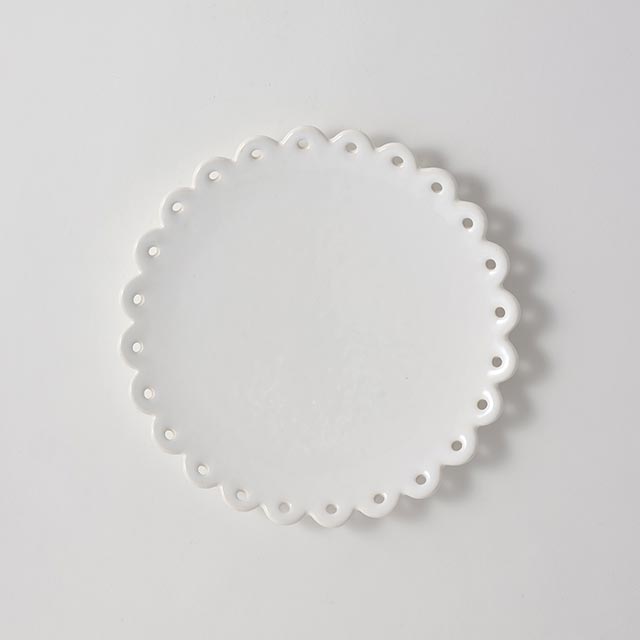 ウーフロジーヌ デザート皿 白