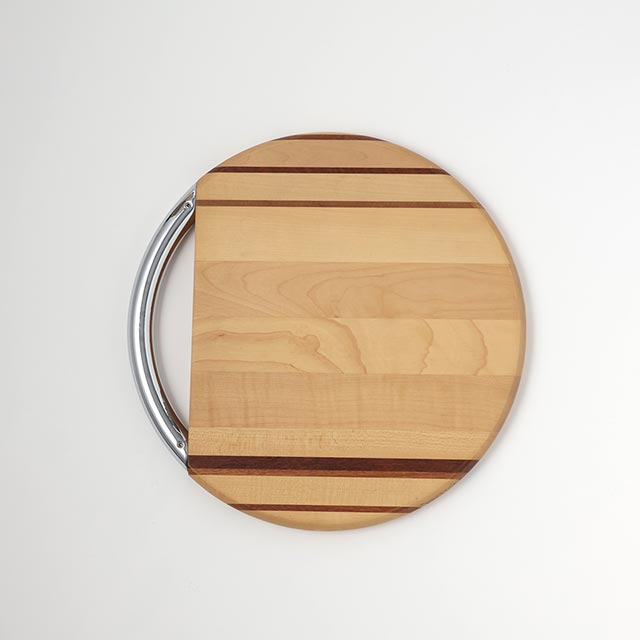 白木　丸ボード　白木／メタル