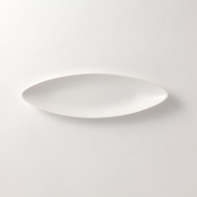 LT オーバル皿(白)26×8