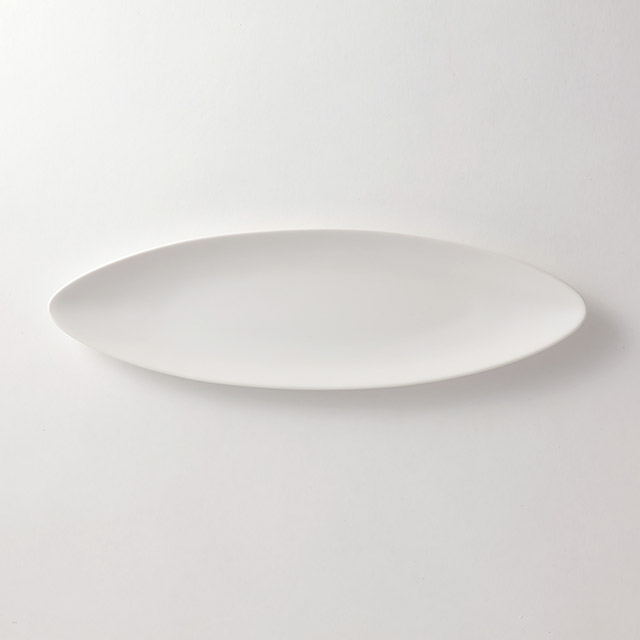 LT オーバル皿(白)36×11