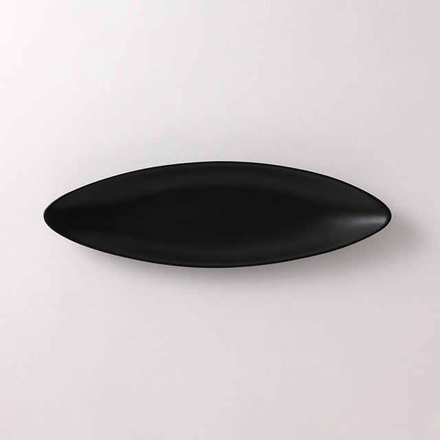 LT オーバル皿(黒)26×8