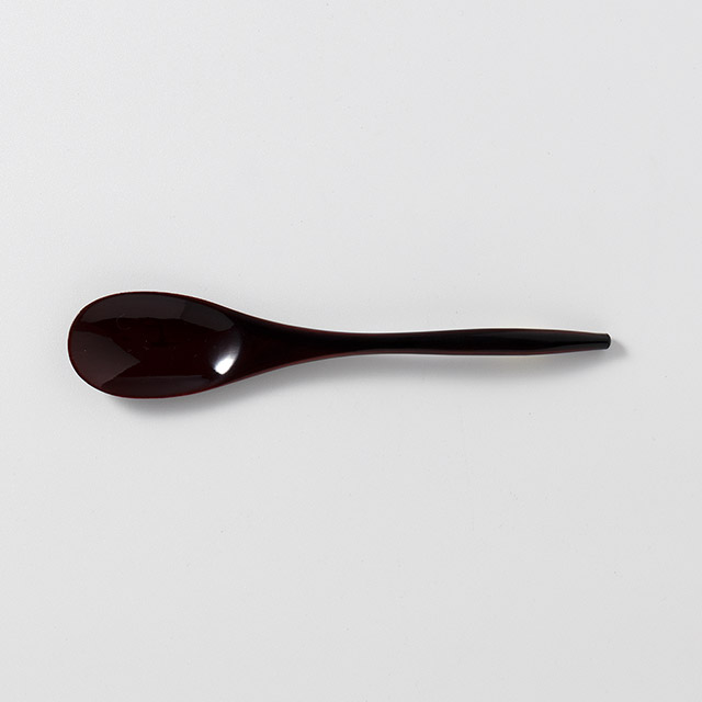 エンジ　艶塗り　ミニスプーン