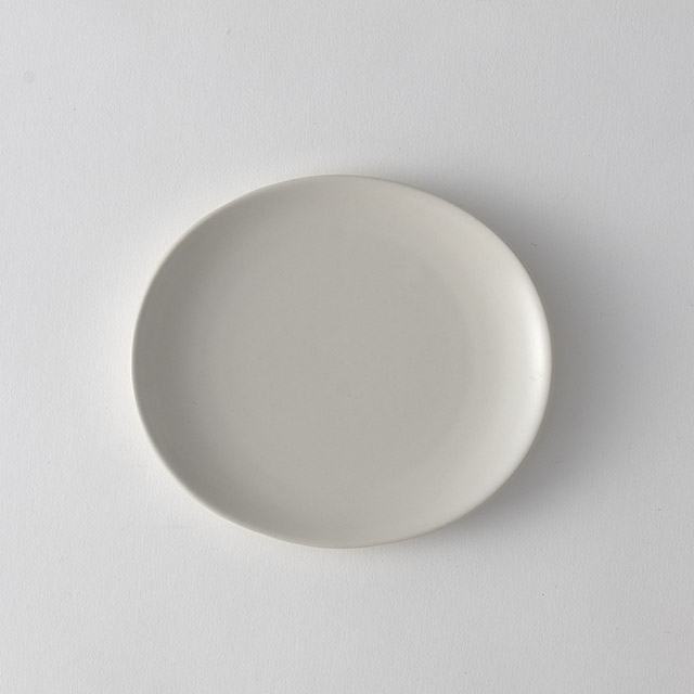 MK白 楕円小皿 14.5×12.5