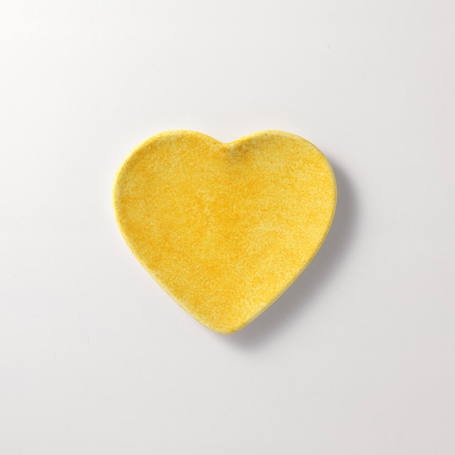 バーニーズ ハート小皿 黄
