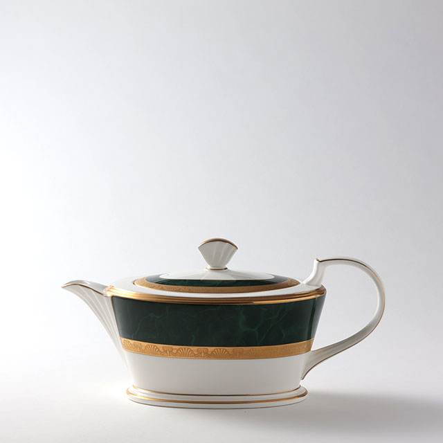 ノリタケ ティポット 金/緑(クラシック50%|旧6,930円)