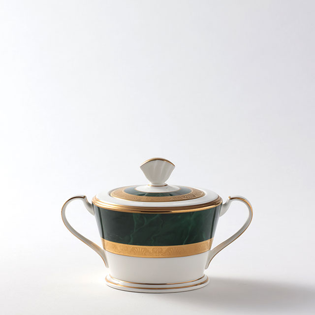 ノリタケ シュガーポット 金/緑(クラシック50%|旧2,640円)