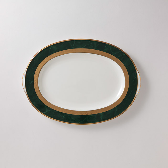 ノリタケ　プラタ-　金／緑(ｸﾗｼｯｸ50%｜旧4,070円)
