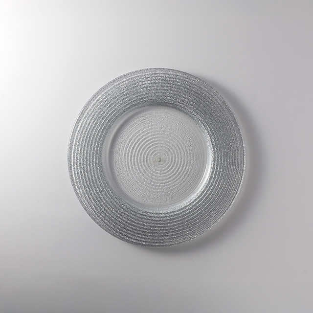 IVVへリックス　34cmプレート銀