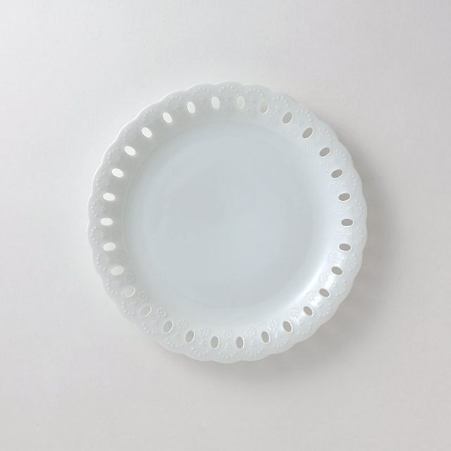 白すかし　24cmプレート