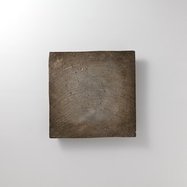 宮部友宏 スクエア皿 銀(L)