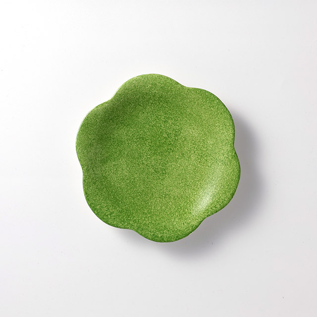 花型プレート 小 Bar 若草