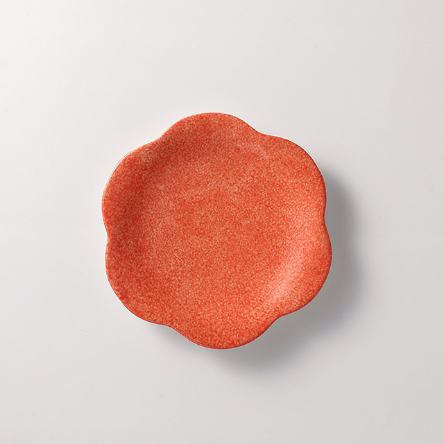 花型プレート 小 Bar オレンジ