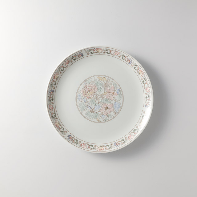 中華　富貴長春　中皿