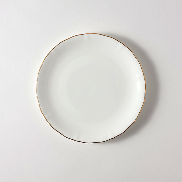 ノリタケ 白PR 18.5cm皿ウェーブ