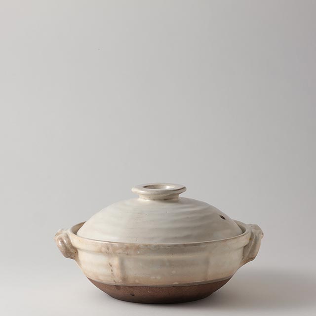 土鍋 8号 粉引き