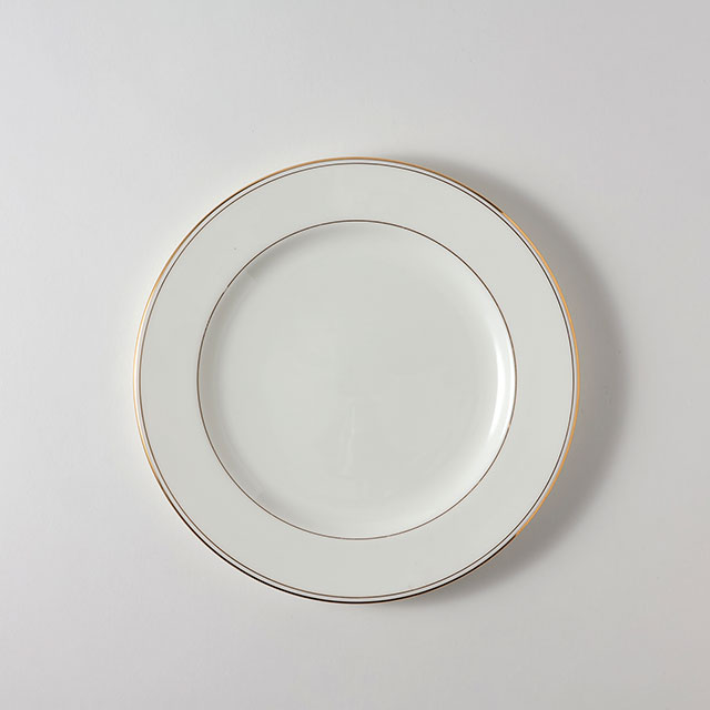 ノリタケ 23cm皿フチGダブルライン