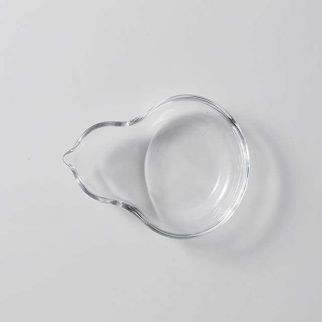 クリスタル　小皿　ひょうたん型