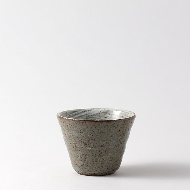 千代口　グレー／茶ドット