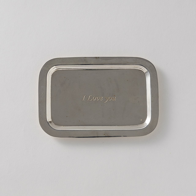 Famille シルバーメッセージプレート Fr-m